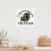 Poster 1ère AVN BDE Vietnam Vet Huey (Cuisine)