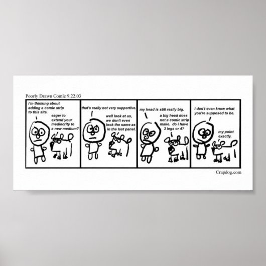 Poster 1ère BD mal dessinée (Devant)