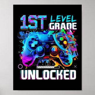 Poster 1ère classe Gamer Garçons de 1ère année Enfants Pr