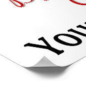 Poster 1ère fille anniversaire - Bug dame - 1 - coccinell (Coin)