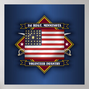 Poster 1ère Infanterie du Minnesota
