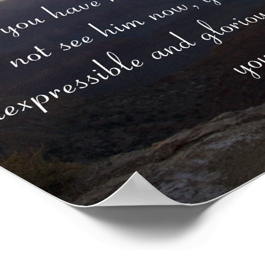 Poster 1Pierre 1:8,9 (Coin)