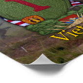 Poster 1re division d'infanterie Patch de guerre du Vietn (Coin)