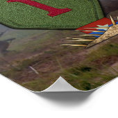 Poster 1re division d'infanterie Patch de guerre du Vietn (Coin)