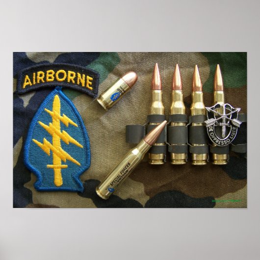 Poster 1re forces spéciales green berets irak flash Impri (Devant)