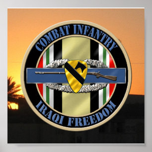 Poster 1st Cavalry Division Infantry OIF VETERAN