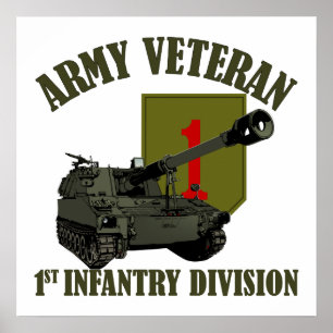 Poster 1st ID Veteran - M109 Howitzer