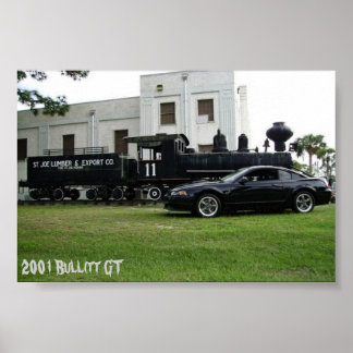 Poster 2001 Bullitt Mustang