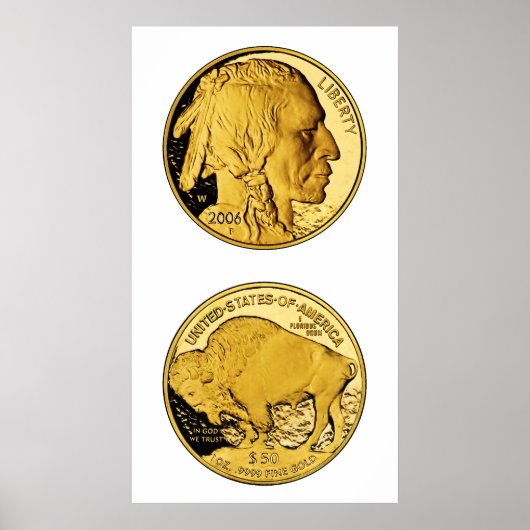 Poster 2006 American Buffalo Proof Gold Bullion Coin (Devant)