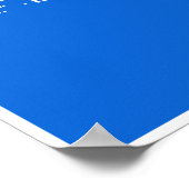 Poster 200% Meilleure santé - Version Bleue (Coin)