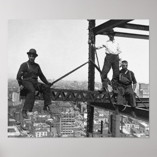 Poster 200 Pieds Au-Dessus Du Sol - Construction D'Un Gra (Devant)