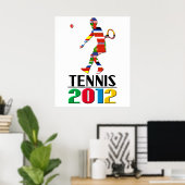Poster 2012 : Tennis (Bureau à domicile)