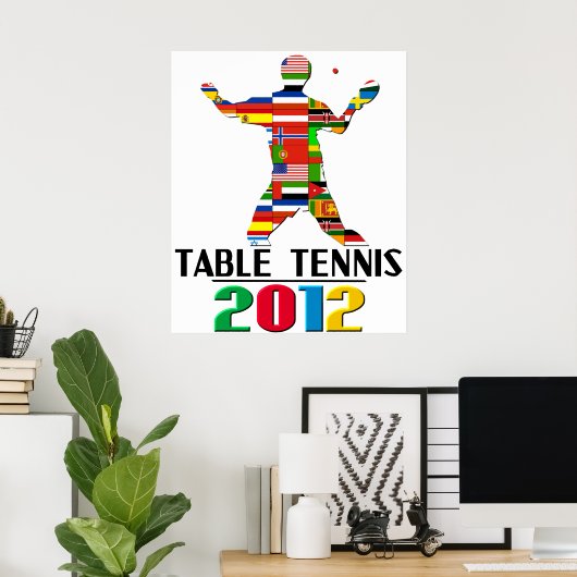 Poster 2012 : Tennis de table (Bureau à domicile)
