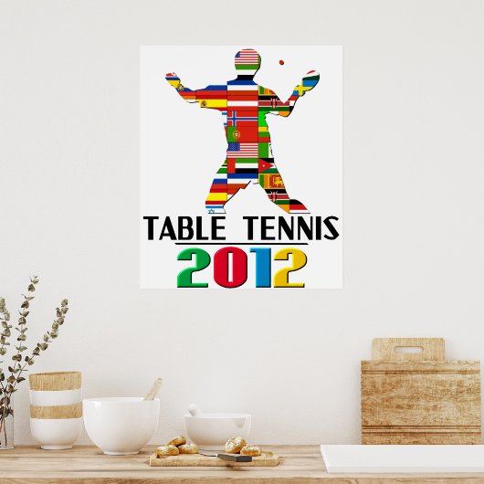 Poster 2012 : Tennis de table (Cuisine)