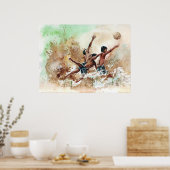 Poster 2014 Soccer boys fans de football Imprimer par Vim (Cuisine)