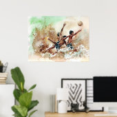 Poster 2014 Soccer boys fans de football Imprimer par Vim (Bureau à domicile)