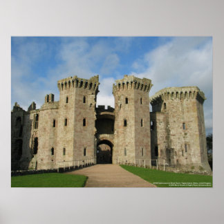 Poster 20152 Gatehouse et Closet Tower Raglan Castle Cop