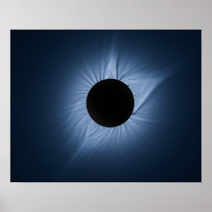 Poster 2017 éclipse solaire - couronne du Sun