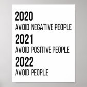 Poster 2020 2021 2022 Citations de motivation sarcastique (Devant)