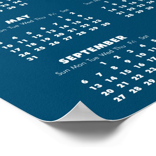 Poster 2020 Calendar Your Photo and Name (Coin)