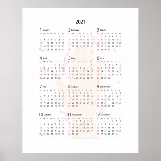 Poster 2021 Bonne année 2021 Bonne année 2021 Bonne année (Devant)