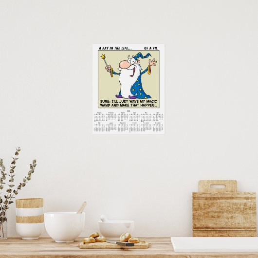 Poster 2021 Calendrier Gestion de projet (Cuisine)