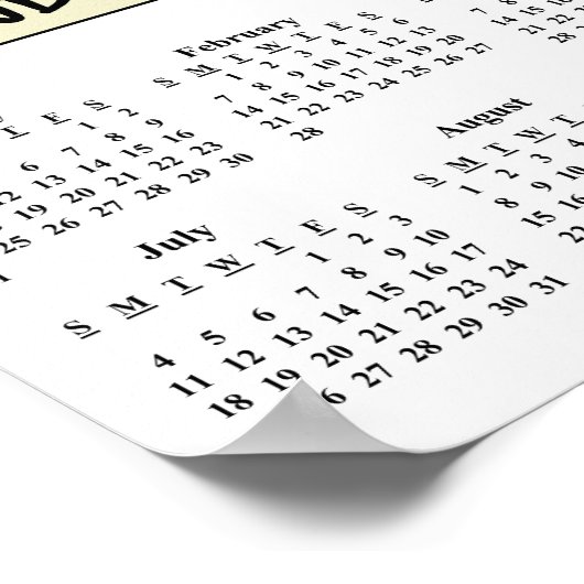 Poster 2021 Calendrier Gestion de projet (Coin)