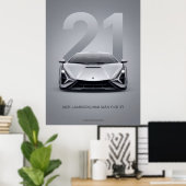 Poster 2021 Lamborghini Sián FKP 37 (Bureau à domicile)