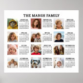 Poster 2022 Voir l'année complète Calendrier avec 12 Phot (Devant)