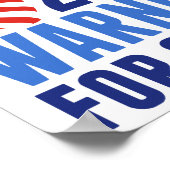 Poster 2022 Warnock pour les élections du Sénat américain (Coin)