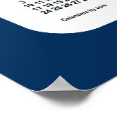 Poster 2024-2025 Boîte de police Calendrier de l'école bl (Coin)