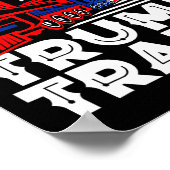 Poster 2024 À Bord Du Trump Train Usa American Flag (Coin)