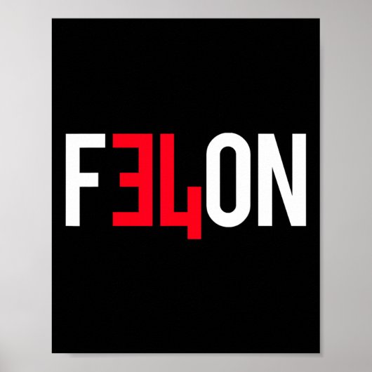 Poster 2024 Condamné Felon &# ; Plus De Raisons De Voter (Devant)