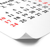 Poster 2024 Créez votre propre calendrier personnalisé av (Coin)