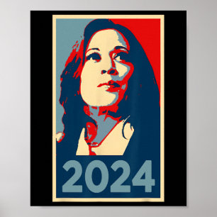 Poster 2024 Hope Kamala Harris 47th Vote Women Port