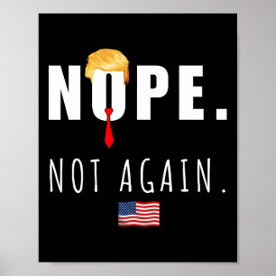 Poster 2024 Pas de nouveau anti-Trump élection américaine