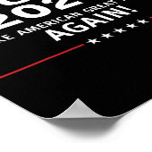 Poster 2024 Rendre à l'Amérique sa grandeur partout (Coin)