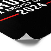 Poster 2024 Réparez l'Amérique Donald Trump 2024 (Coin)