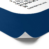 Poster 2025-2026 Boîte de police Calendrier de l'école bl (Coin)