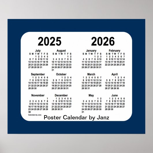 Poster 2025-2026 Boîte de police Calendrier de l'école bl (Devant)