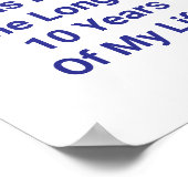 Poster 2025 A Été Les 10 Plus Longues De Ma Vie (Coin)