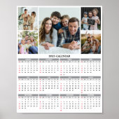 Poster 2025 Custom Family Cinq Calendrier photo (Devant)