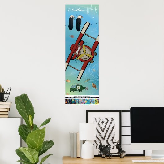 Poster 2025 - Écrit dans le ciel (Bureau à domicile)