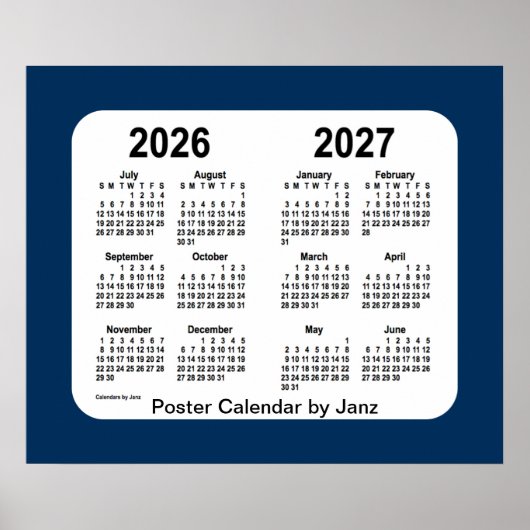 Poster 2026-2027 Boîte de police Calendrier de l'école bl (Devant)