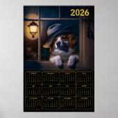 Poster 2026 AI‑Generated Australian Shepherd Calendar  (Devant)