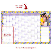 Poster 2026 Année Photo Planner Lilac Avec Citrons