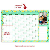 Poster 2026 Année Photo Planner Mint Green & Lemons