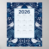 Poster 2026 Birds Calendar (Devant)