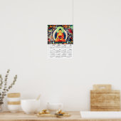 Poster 2026 Buddha Calendar, Shakyamuni painting, Nepal (Cuisine)