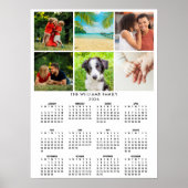 Poster 2026 Calendar 6 Photo Collage Modern (Devant)